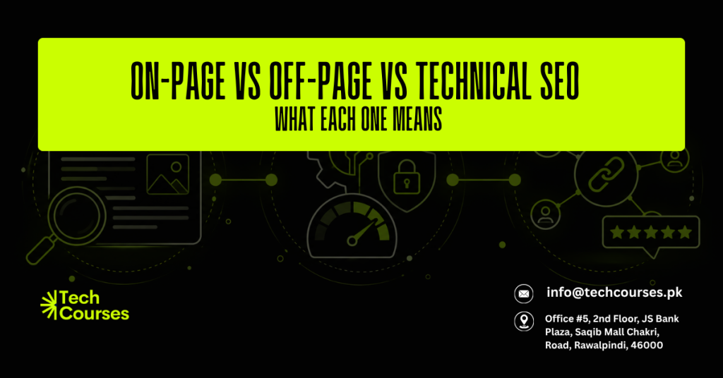 On-Page vs Off-Page vs Technical SEO