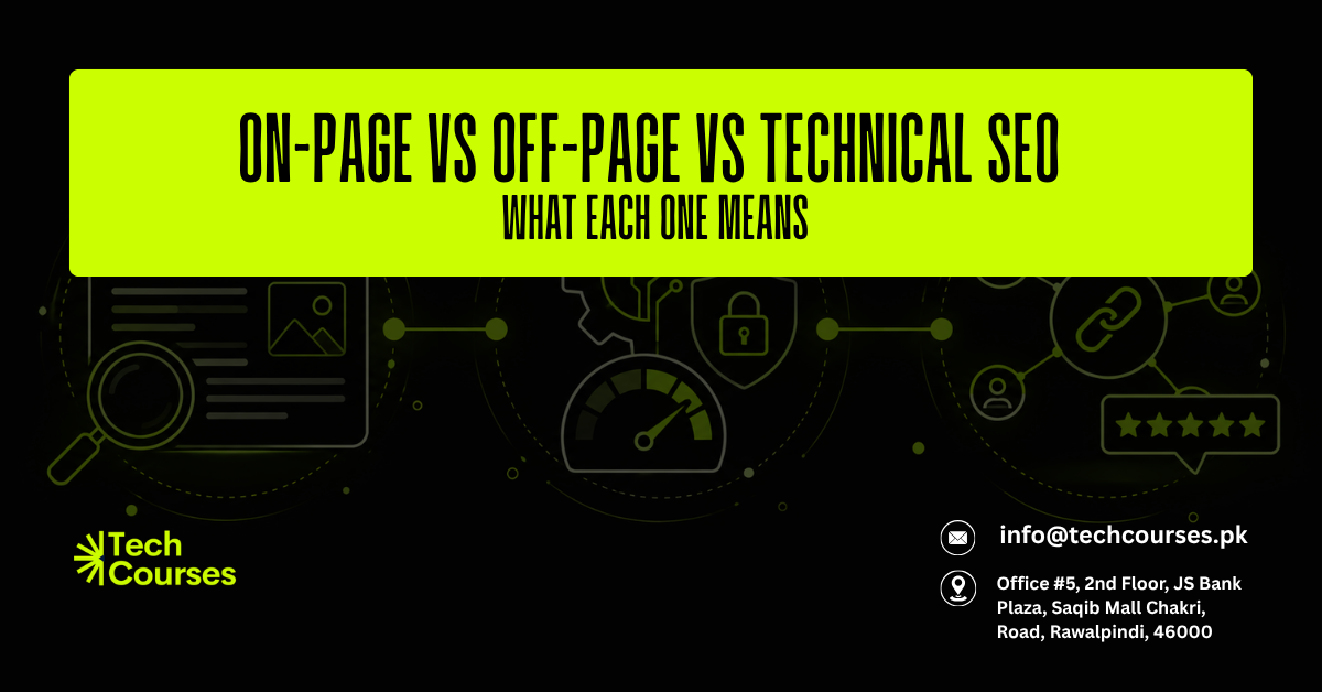 On-Page vs Off-Page vs Technical SEO